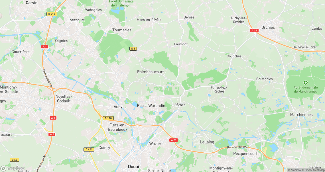Localisation de la voiture à Raimbeaucourt
