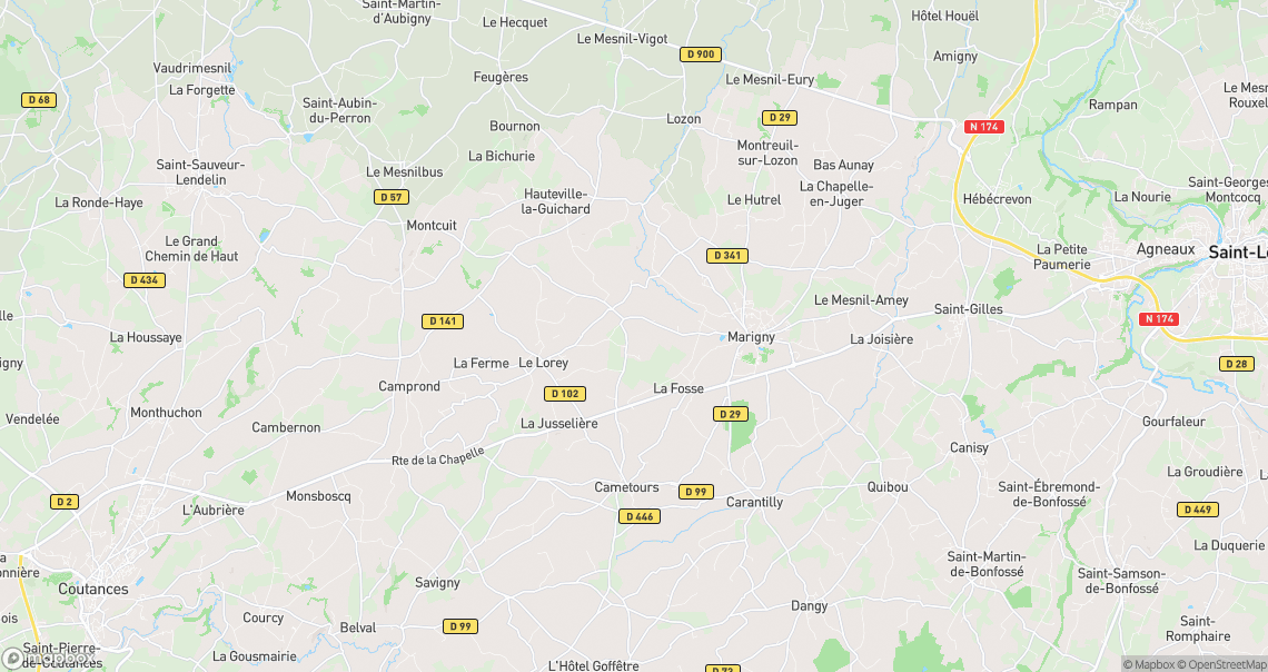 Localisation de la voiture à Le Lorey