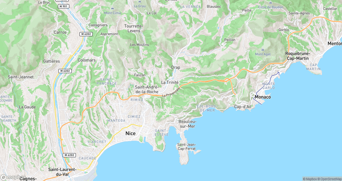 Localisation de la voiture à La Trinité