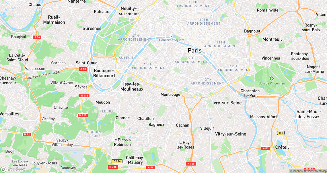 Localisation de la voiture à Paris