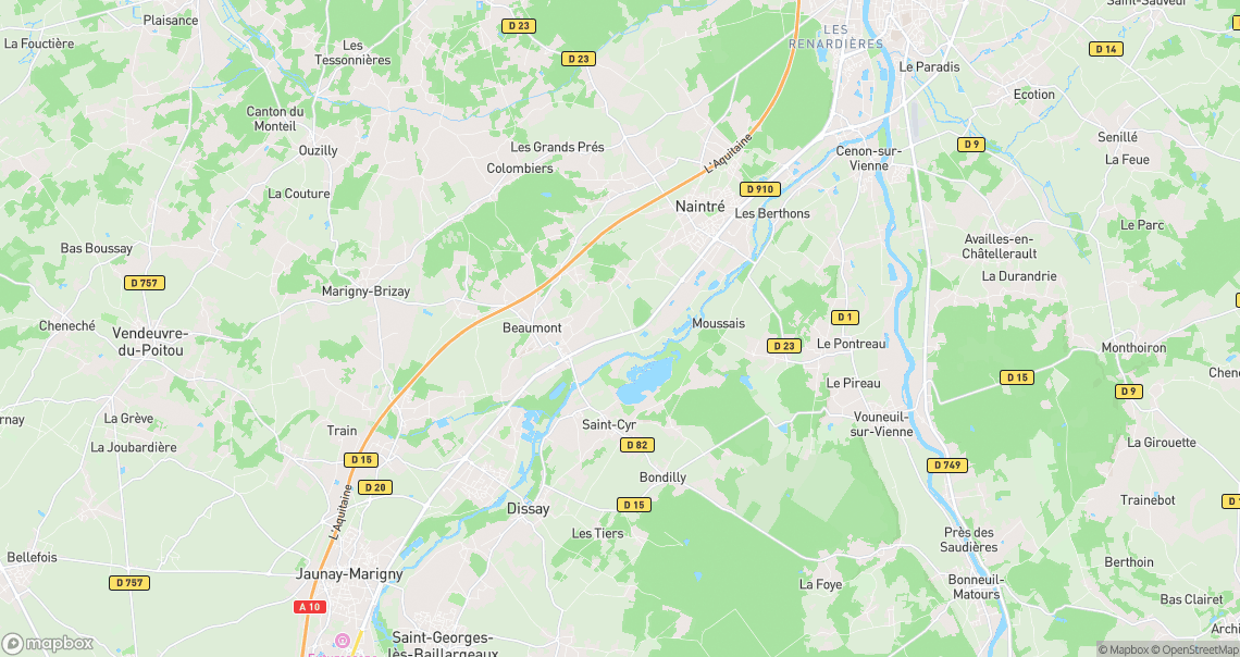 Localisation de la voiture à Beaumont Saint-Cyr