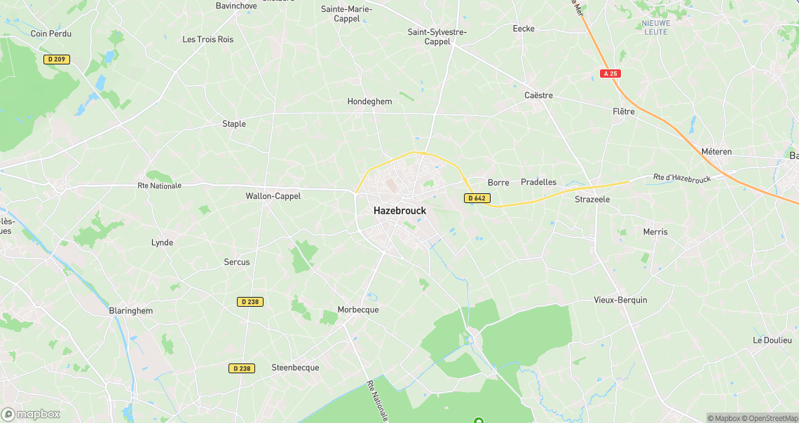 Localisation de la voiture à Hazebrouck