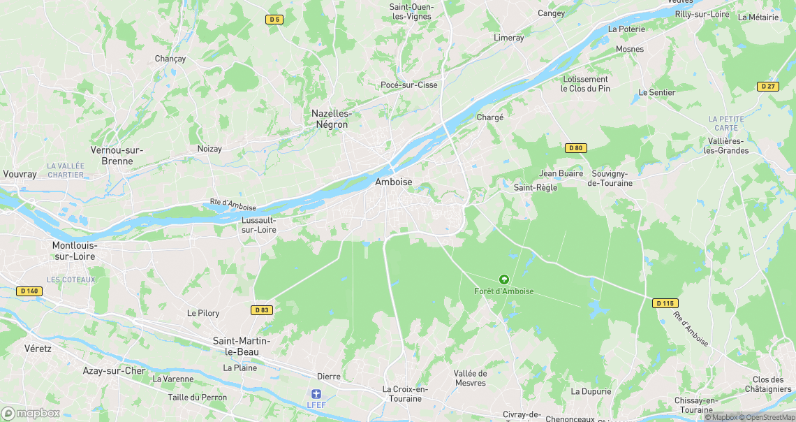 Localisation de la voiture à Amboise