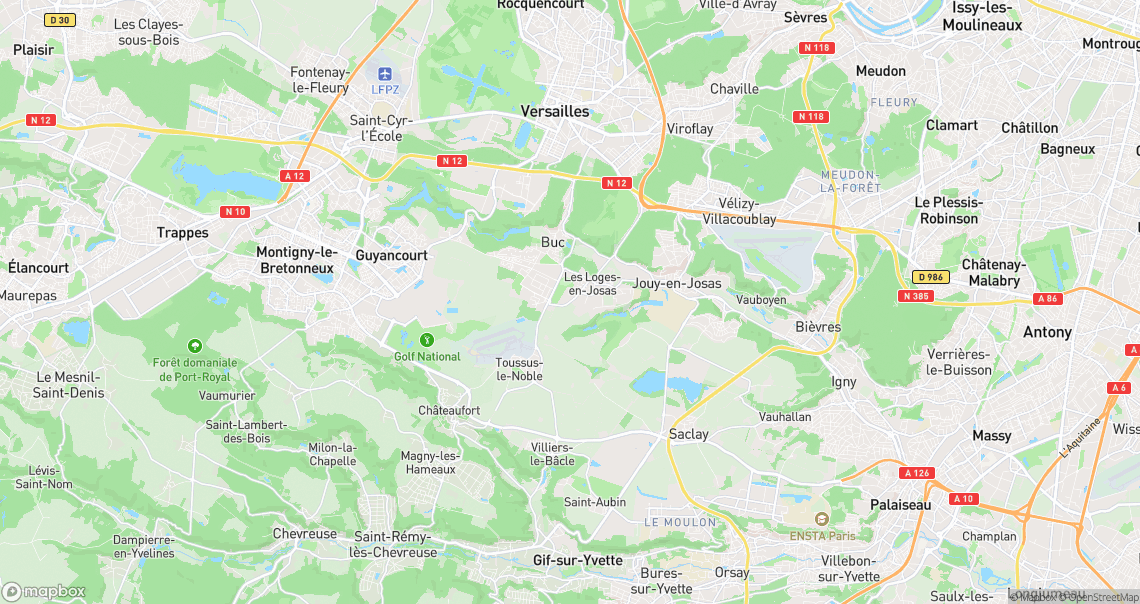Localisation de la voiture à Les Loges-en-Josas