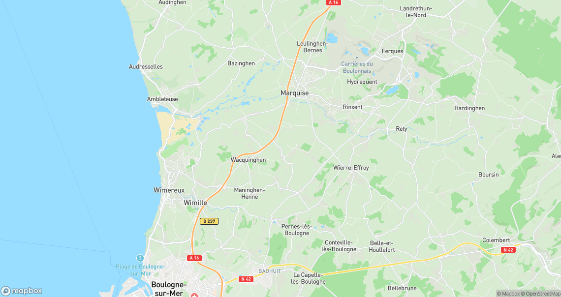 Localisation de la voiture à Offrethun