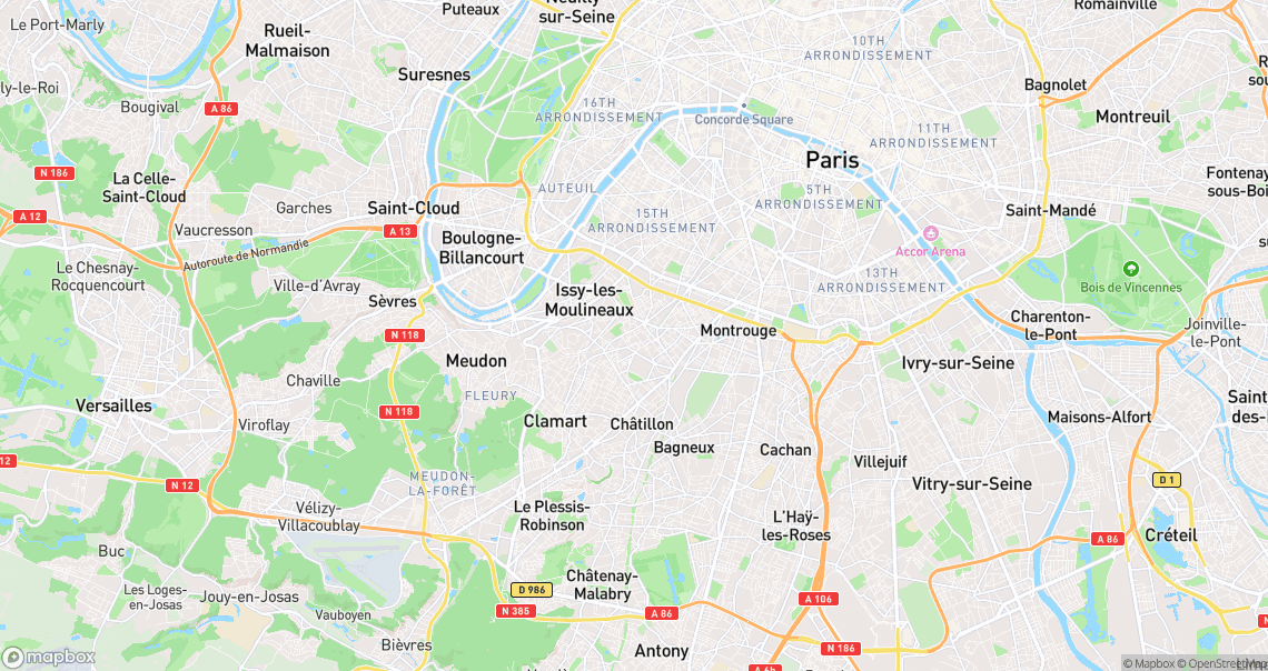 Localisation de la voiture à Vanves