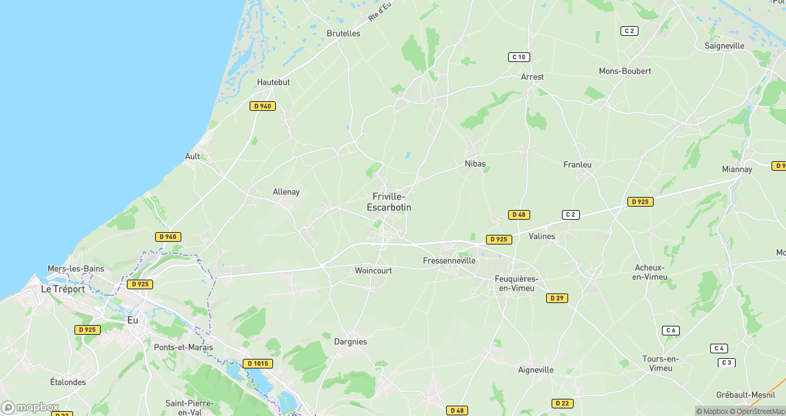 Localisation de la voiture à Friville-Escarbotin