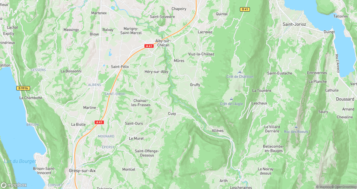 Localisation de la voiture à Gruffy