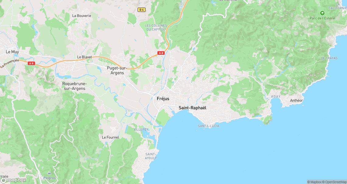 Localisation de la voiture à Fréjus
