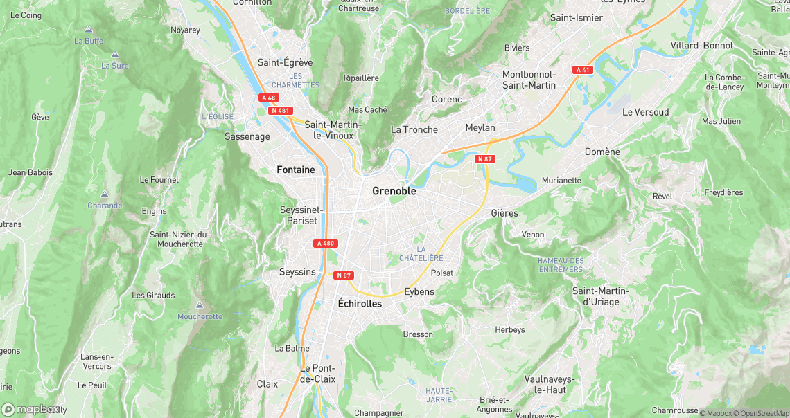 Localisation de la voiture à Grenoble