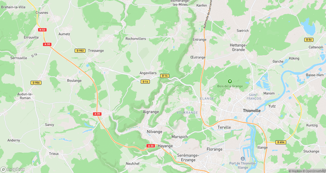 Localisation de la voiture à Algrange