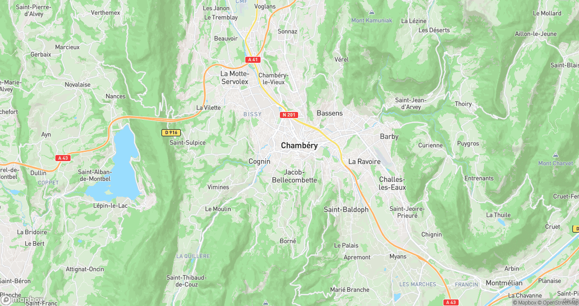 Localisation de la voiture à Chambéry