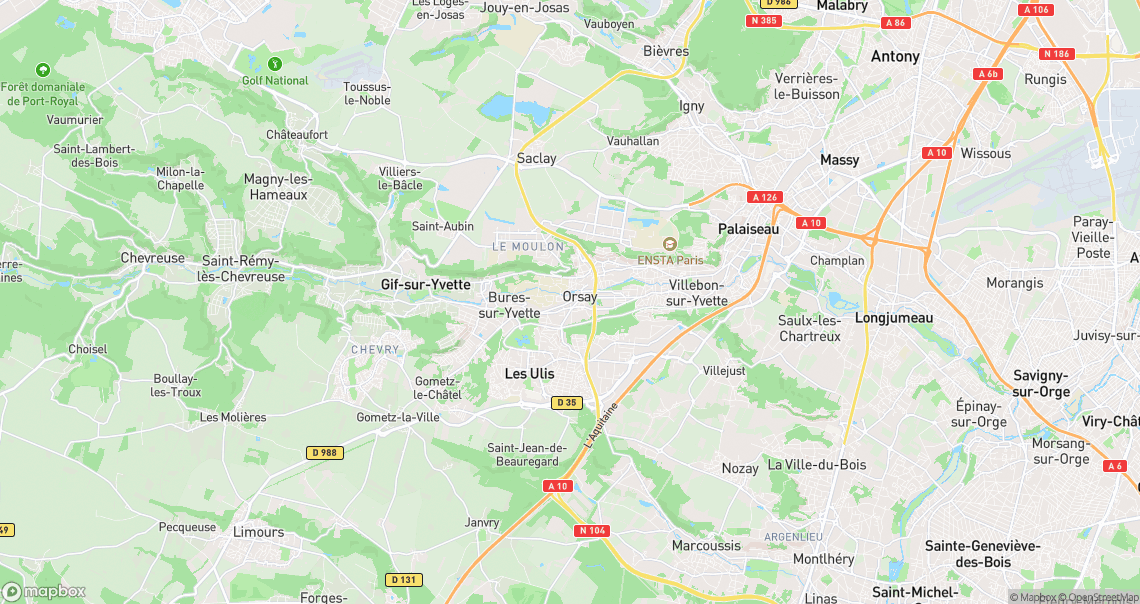 Localisation de la voiture à Orsay