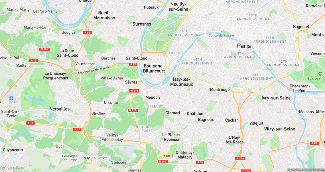 Localisation de la voiture à Issy-les-Moulineaux
