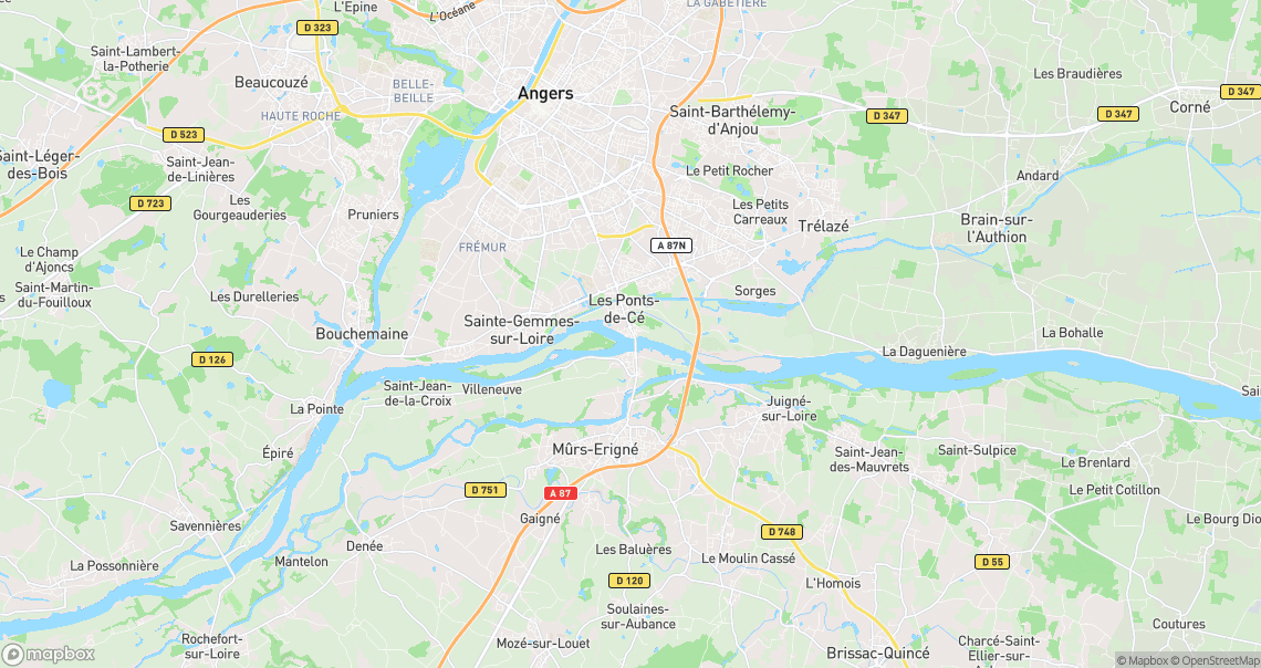 Localisation de la voiture à Les Ponts-de-Cé