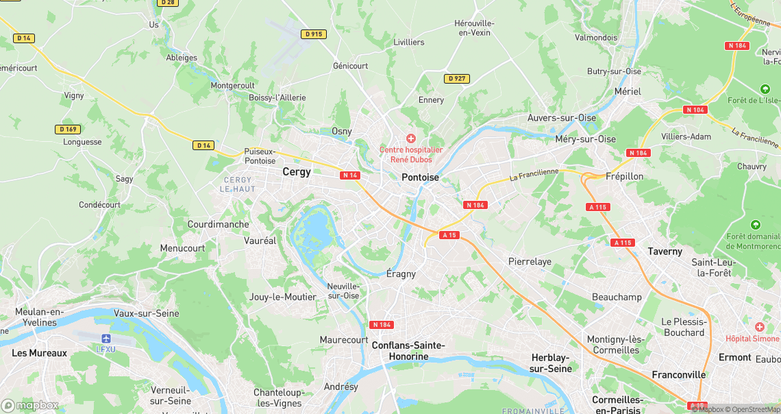 Localisation de la voiture à Pontoise