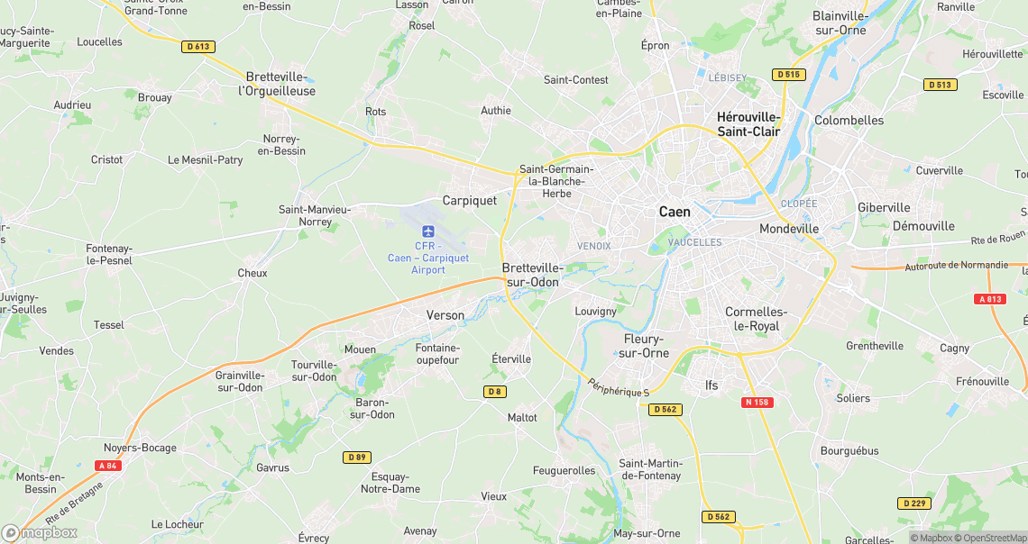 Localisation de la voiture à Bretteville-sur-Odon