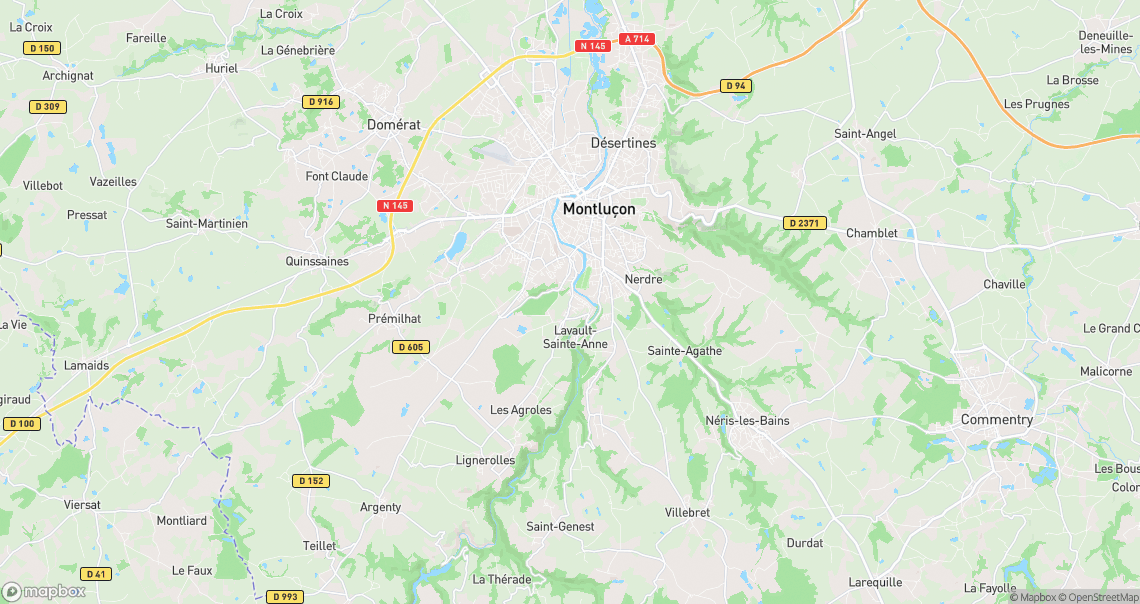Localisation de la voiture à Lavault-Sainte-Anne