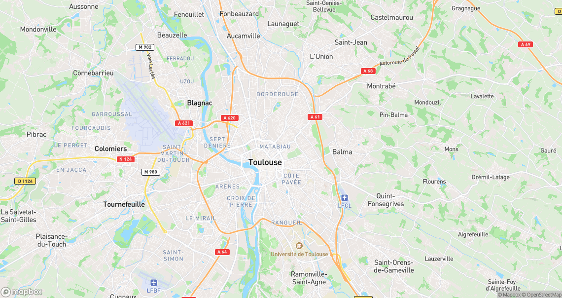 Localisation de la voiture à Toulouse