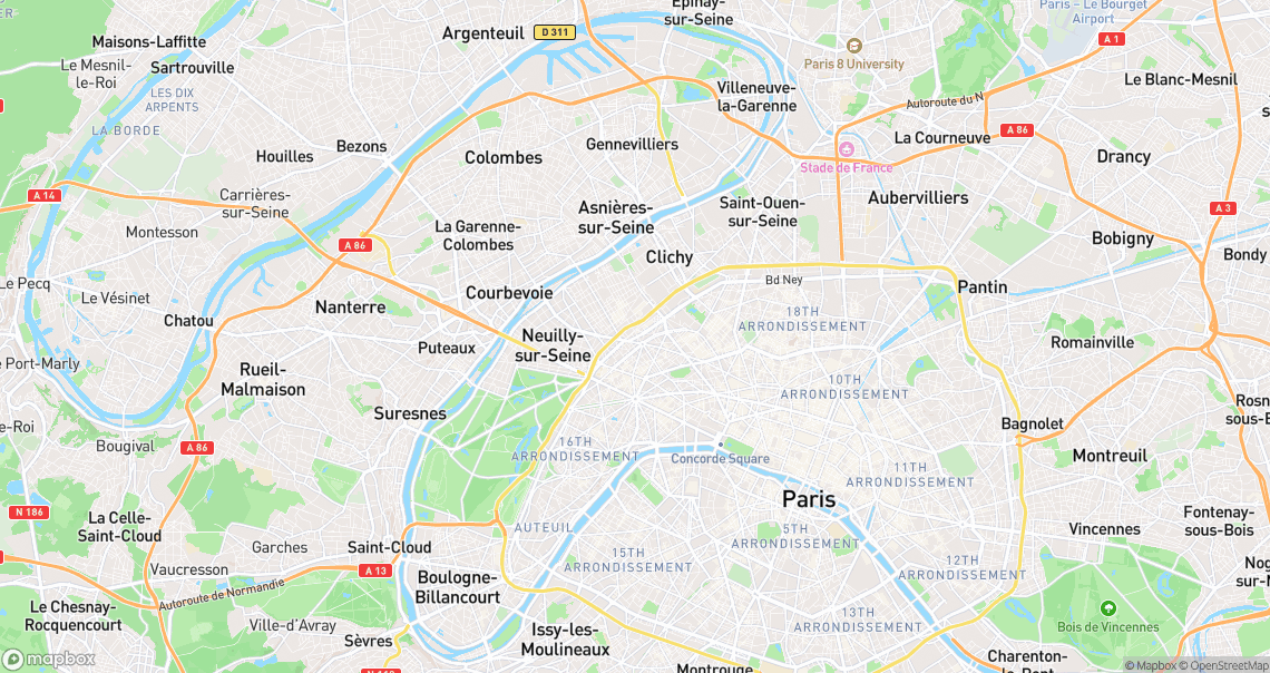 Localisation de la voiture à Paris