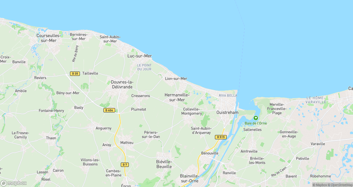 Localisation de la voiture à Hermanville-sur-Mer