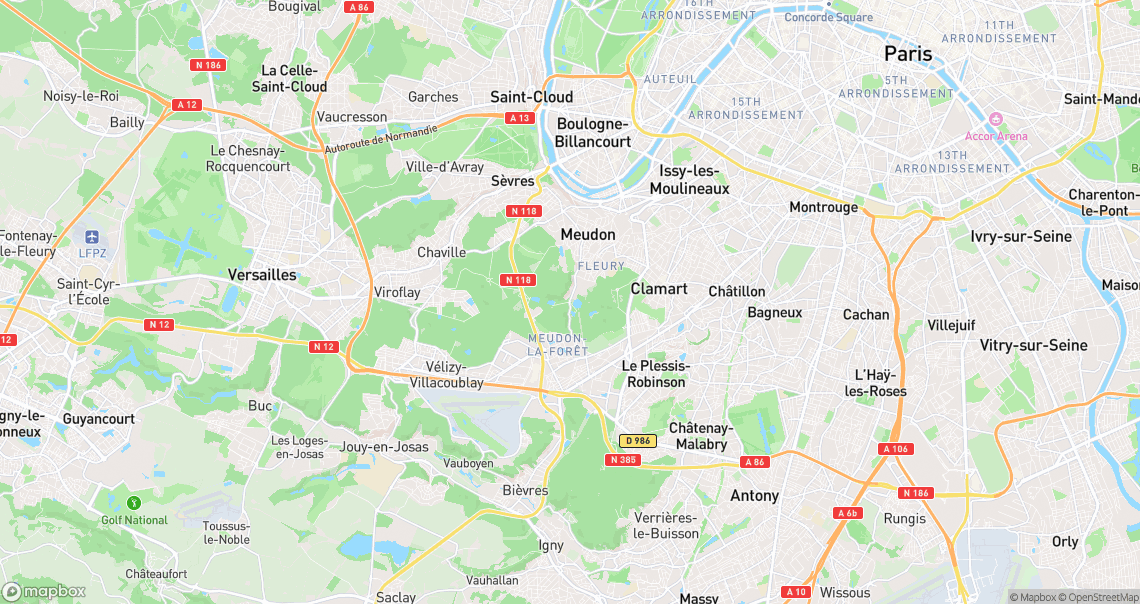 Localisation de la voiture à Meudon