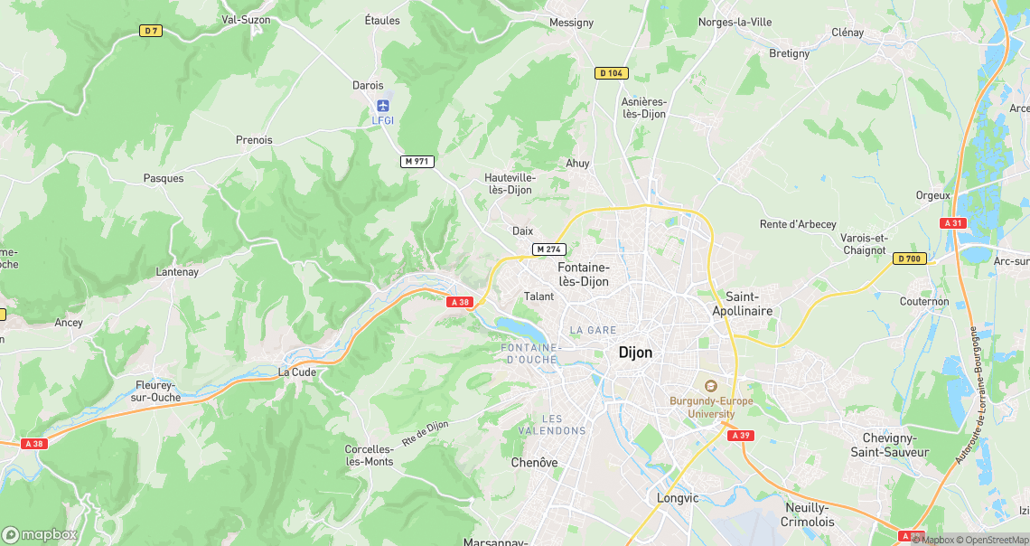 Localisation de la voiture à Talant