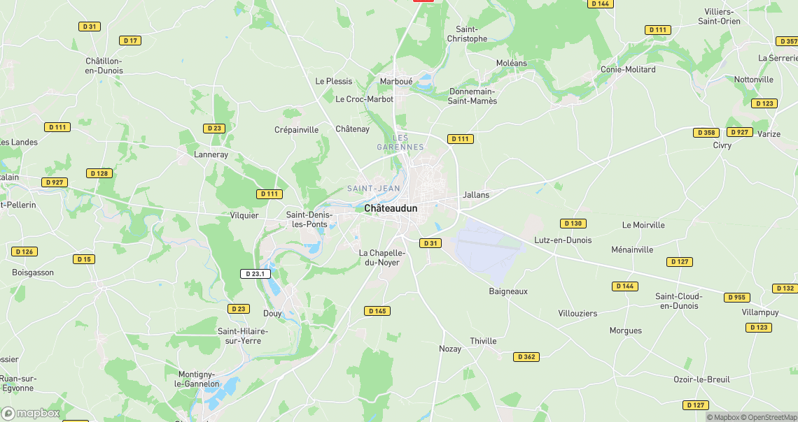 Localisation de la voiture à Châteaudun