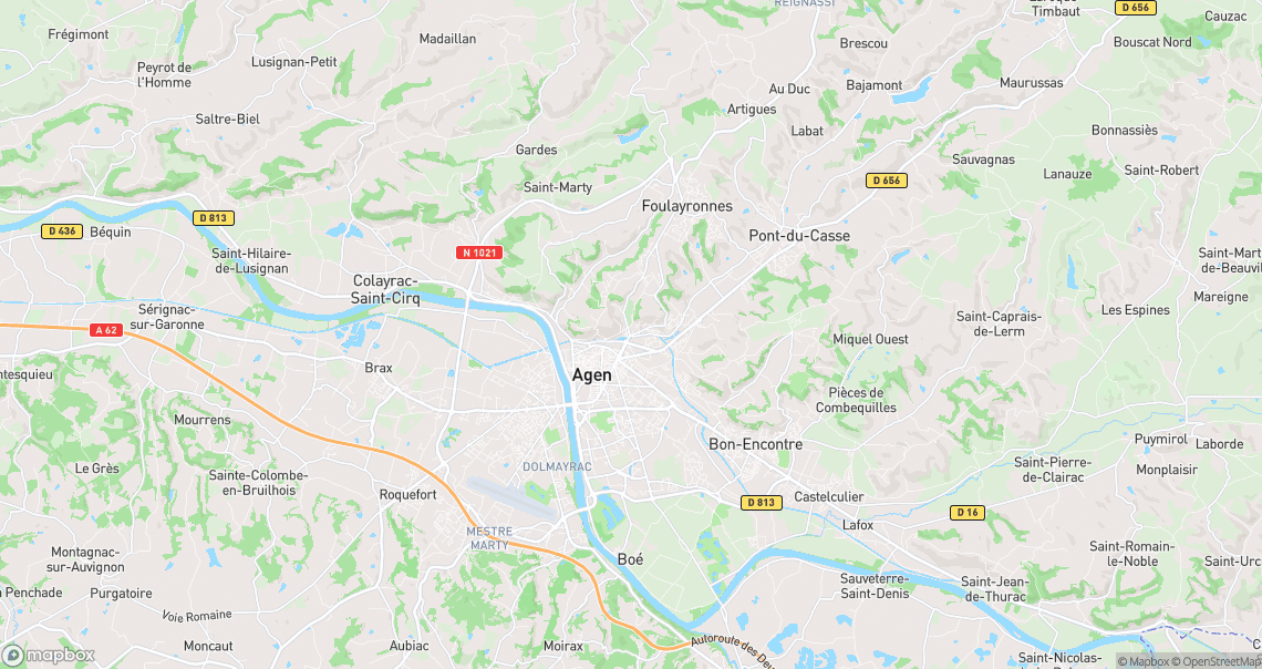 Localisation de la voiture à Agen