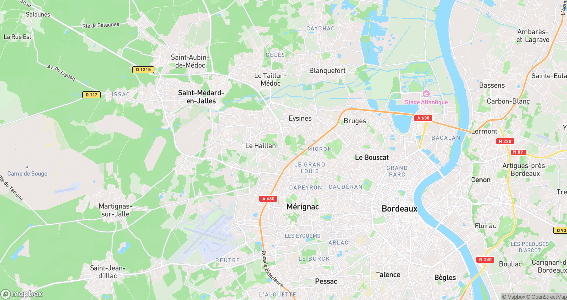 Localisation de la voiture à Eysines