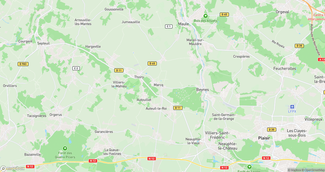 Localisation de la voiture à Marcq
