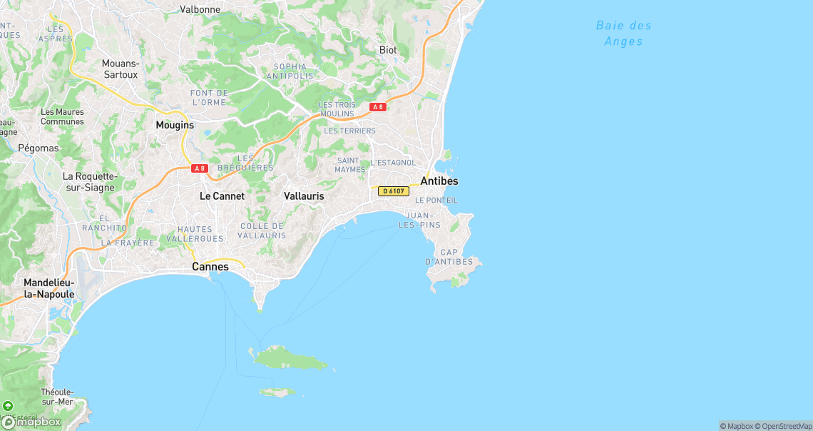 Localisation de la voiture à Antibes