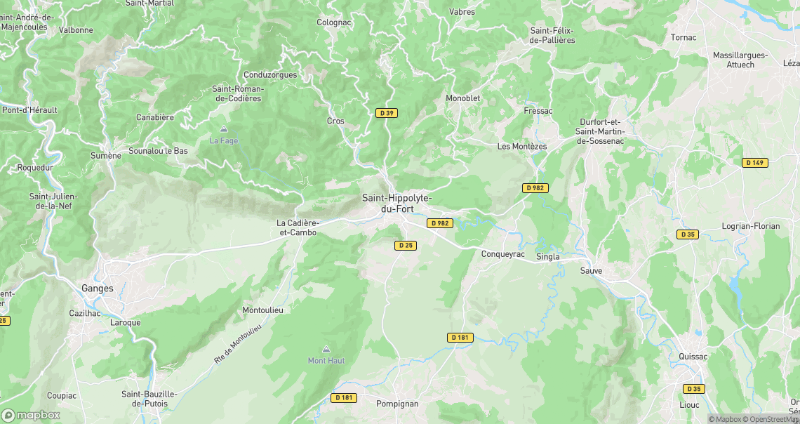 Localisation de la voiture à Saint-Hippolyte-du-Fort