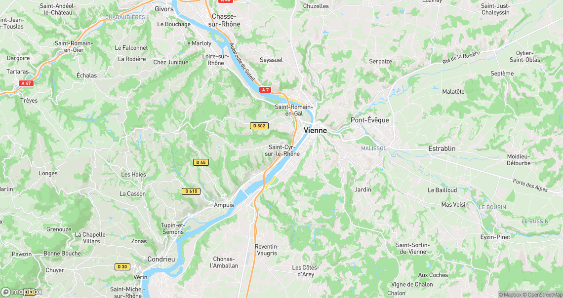 Localisation de la voiture à Saint-Cyr-sur-le-Rhône