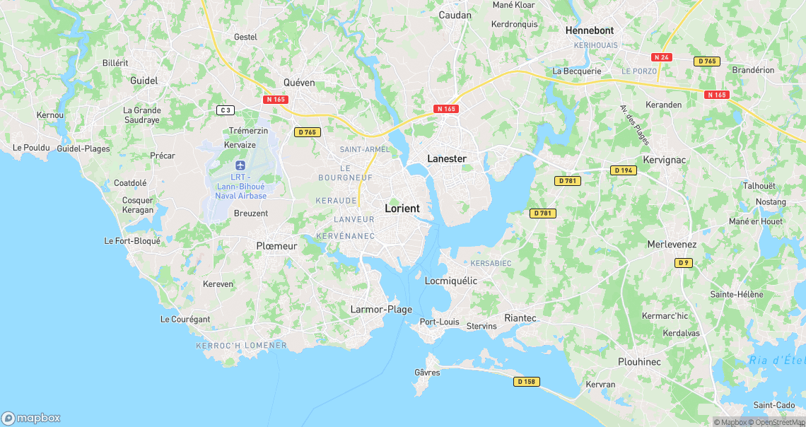 Localisation de la voiture à Lorient