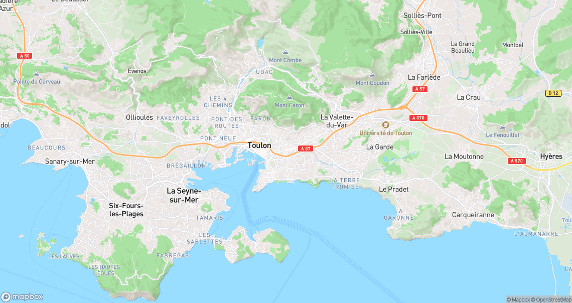 Localisation de la voiture à Toulon