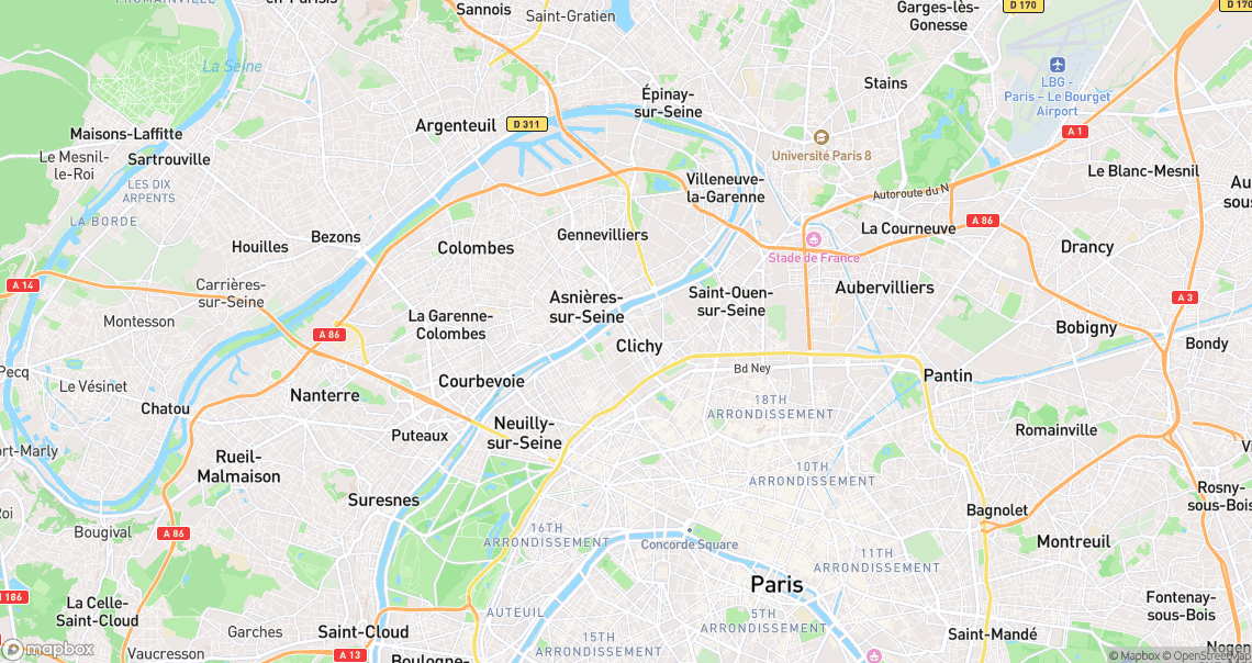 Localisation de la voiture à Clichy