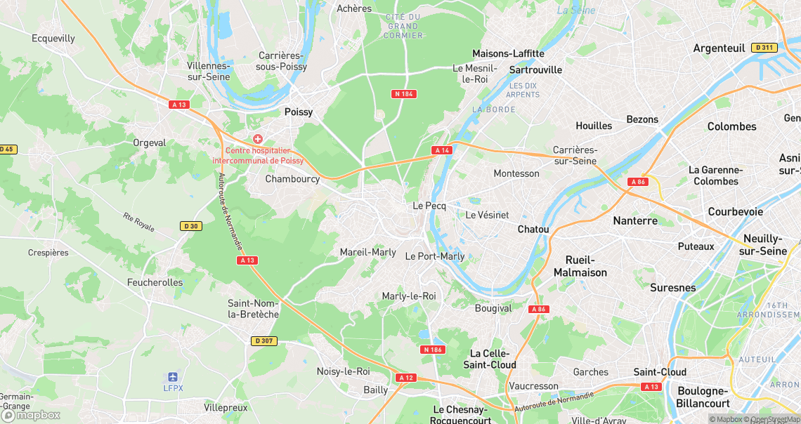 Localisation de la voiture à Saint-Germain-en-Laye
