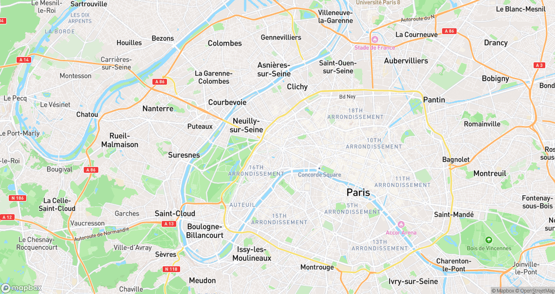 Localisation de la voiture à Paris