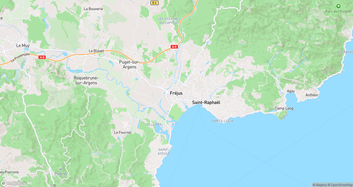 Localisation de la voiture à Fréjus