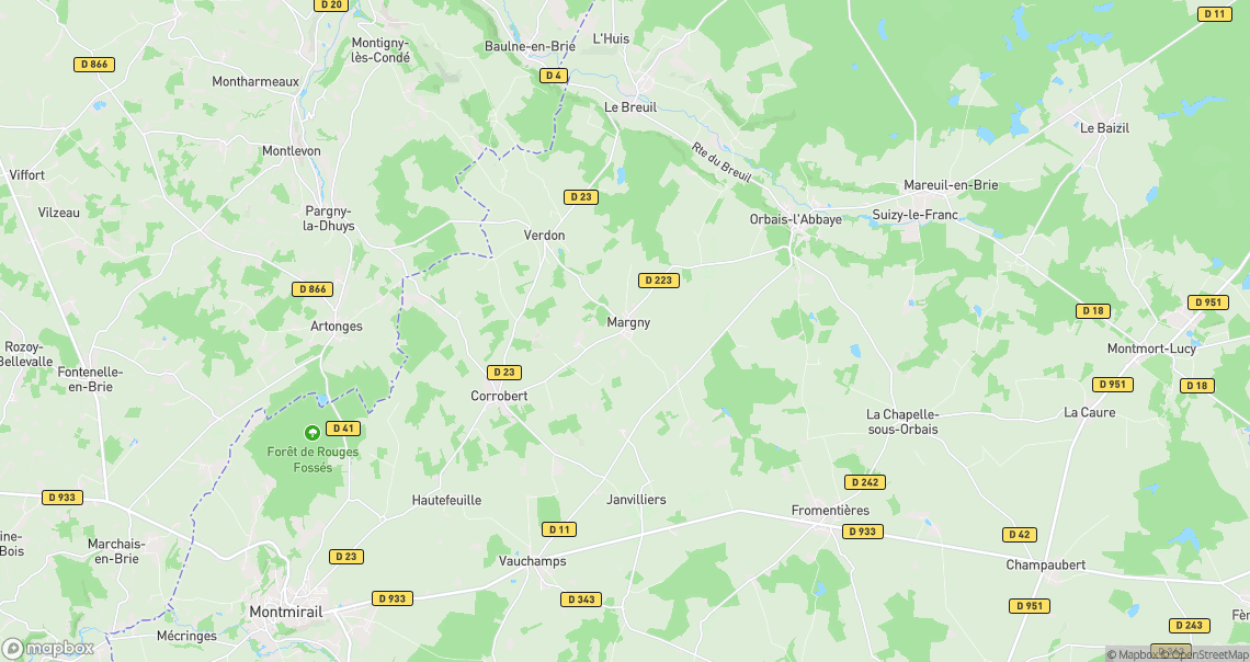 Localisation de la voiture à Margny