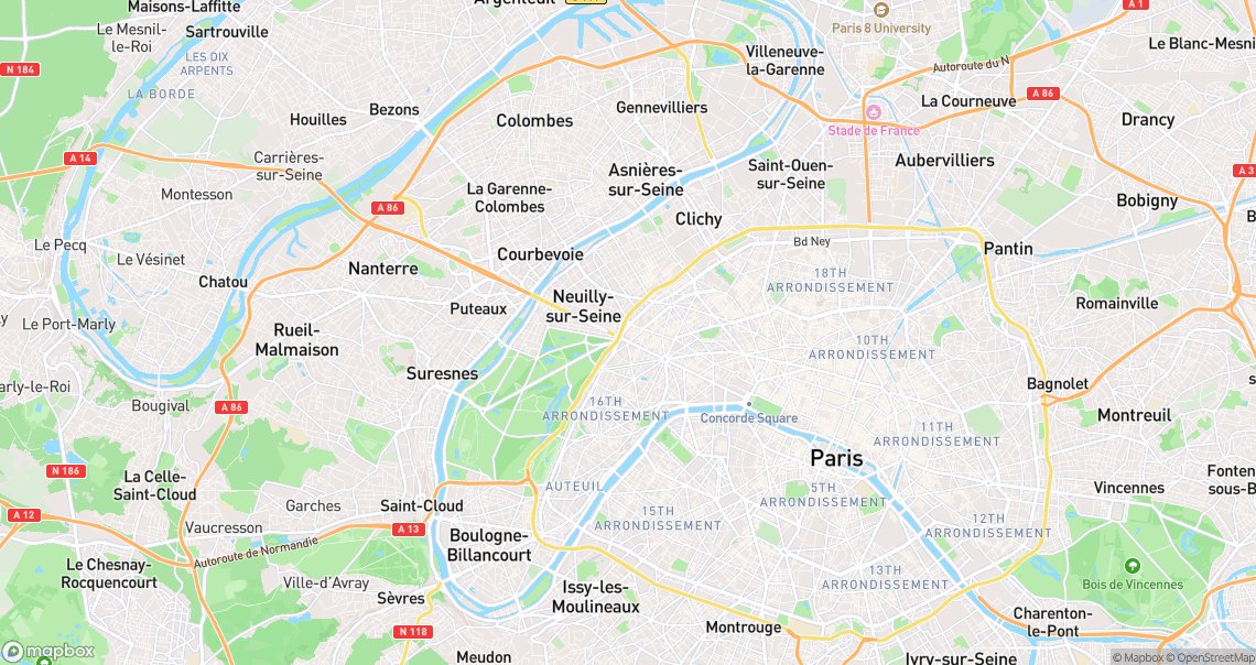 Localisation de la voiture à Paris