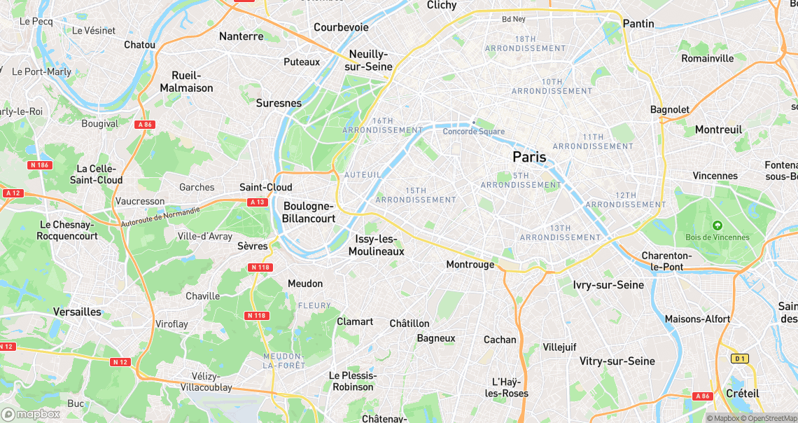 Localisation de la voiture à Paris