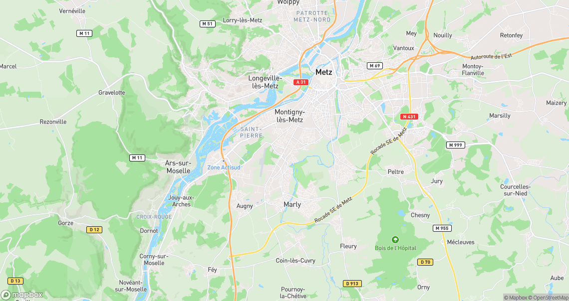 Localisation de la voiture à Marly