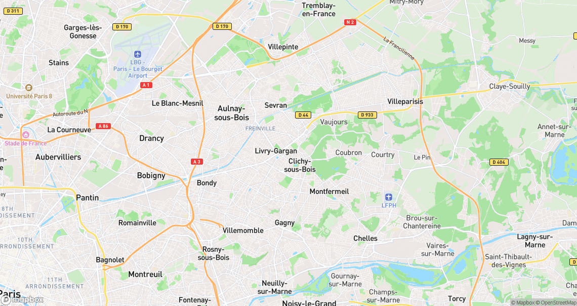 Localisation de la voiture à Livry-Gargan