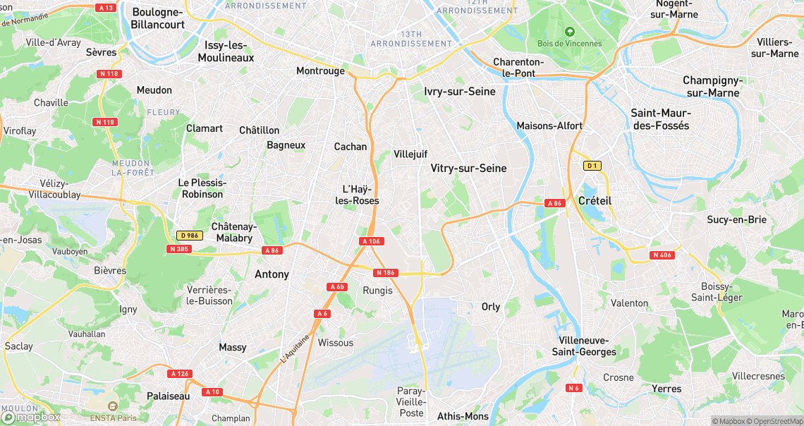 Localisation de la voiture à Chevilly-Larue