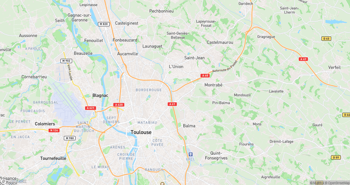 Localisation de la voiture à Toulouse