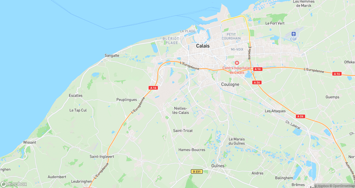 Localisation de la voiture à Fréthun
