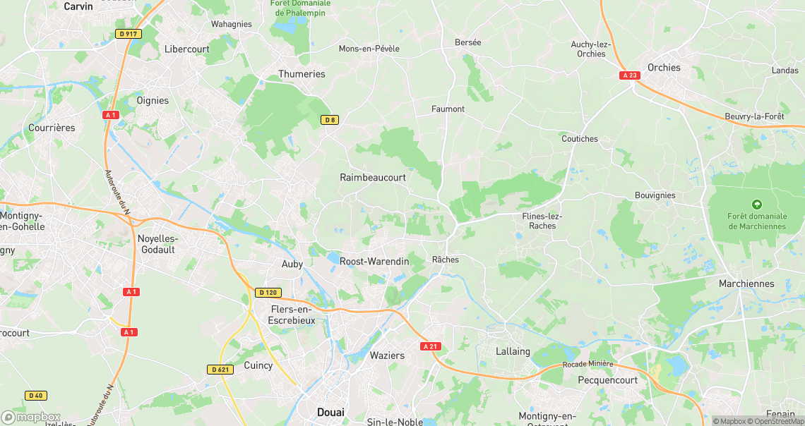 Localisation de la voiture à Raimbeaucourt