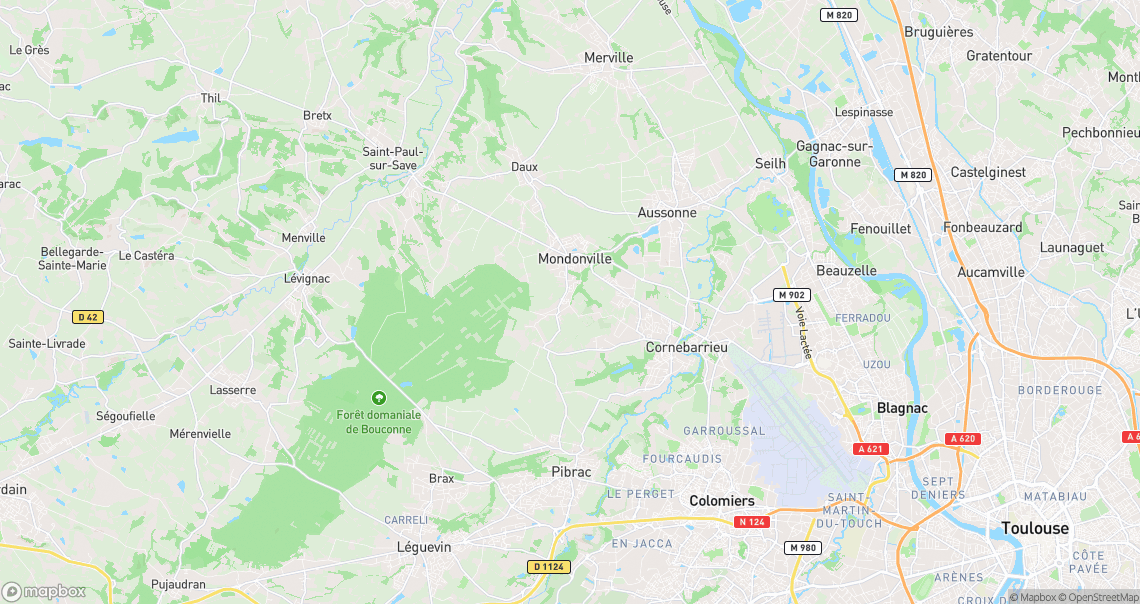 Localisation de la voiture à Mondonville